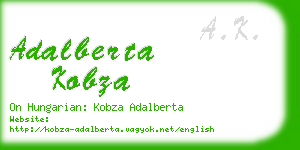 adalberta kobza business card